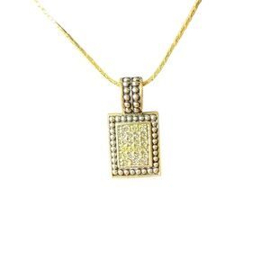 Vintage Park Lane Gold Tone Rhinestone Necklace Pendant